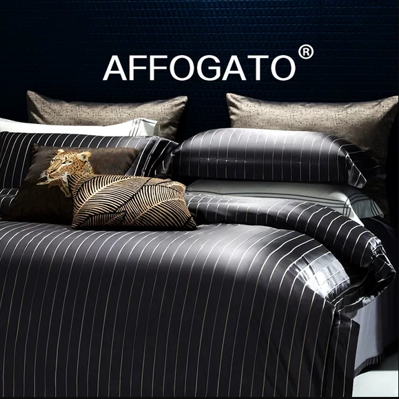 2023新款高端真丝床上用品奢华提花丝滑被套100%桑蚕丝纯棉四件套